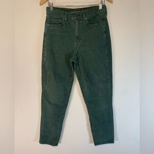 American Eagle Super Stretch Corduroy Pants Dark Green - Size 4 Regular